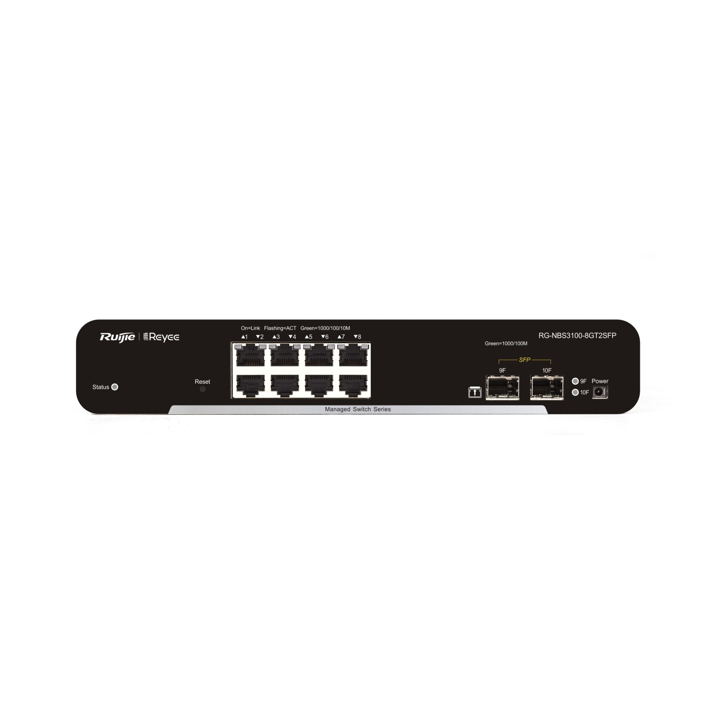 Ruijie Reyee RG-NBS3100-8GT2SFP-P 10-Port Gigabit Layer 2 Cloud Managed PoE Switch