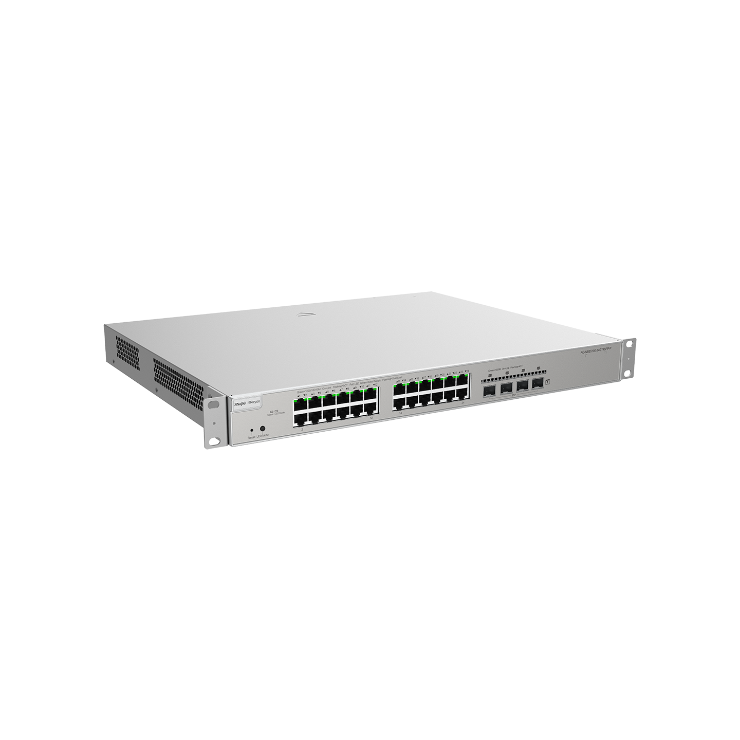 Ruijie-Reyee RG-NBS5200-24GT4XS-P 24-Port Gigabit Layer 3 Managed PoE Switch.