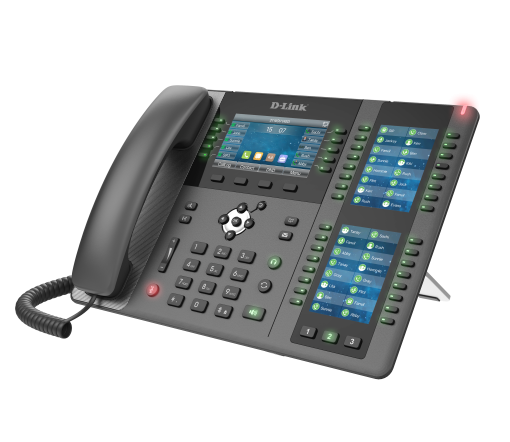 Premium business IP phone with 4.3inch Color LCD, 2x3.5” LCD for 106 DSS keys, 1 x Gigabit PoE port, 1 x Gigabit LAN port, Built-in Bluetooth