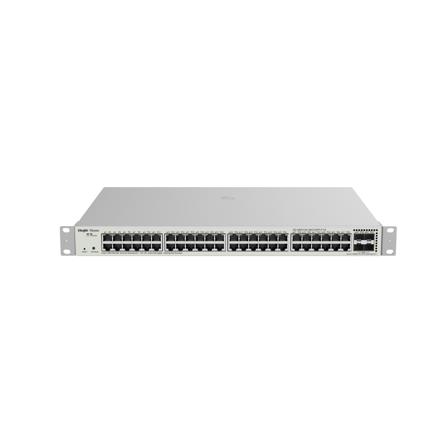 Ruijie Reyee RG-NBS3100-48GT4SFP-P-V2 48-Port Gigabit Layer 2 Cloud Managed PoE Switch