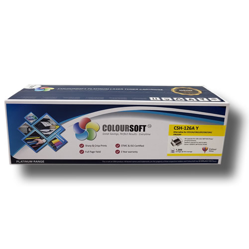 HP 126A Yellow Toner (CS-CE312A) ColourSoft Compatible