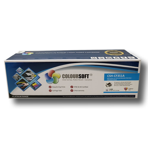 HP 130A Toner Cyan (CS-CF351A) ColourSoft Compatible