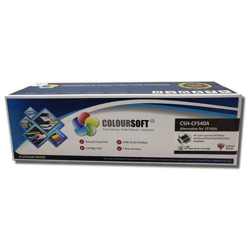 HP 203A BLACK Toner (CS-CF540A) ColourSoft Compatible