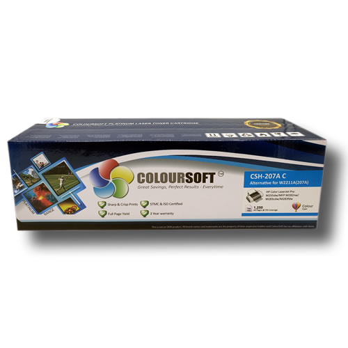 HP 207A Cyan (W2211A) Toner Cartridge ColourSoft Compatible