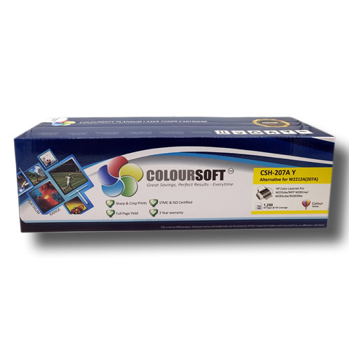 HP 207A Yellow (W2212A) Toner Cartridge ColourSoft Compatible