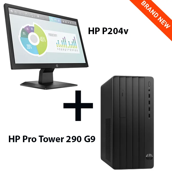 HP Pro Tower 290 G9 PCI Desktop PC (A1JW6ES) Intel Core i5-13th, 8GB RAM, 512GB, 19.5-inch Display