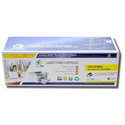HP 312A Yellow Toner (CS-CF382A) ColourSoft Compatible
