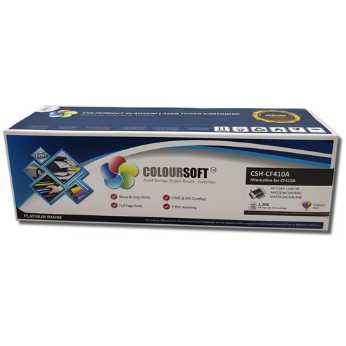 HP Toner 410A Black (CS-CF410A) ColourSoft Compatible