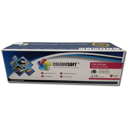 CF413A HP 410A Magenta Toner ColourSoft Compatible