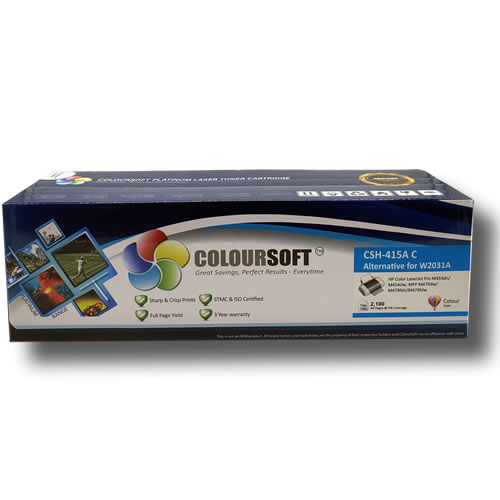 HP 415A Cyan Toner Cartridge W2031A By ColourSoft