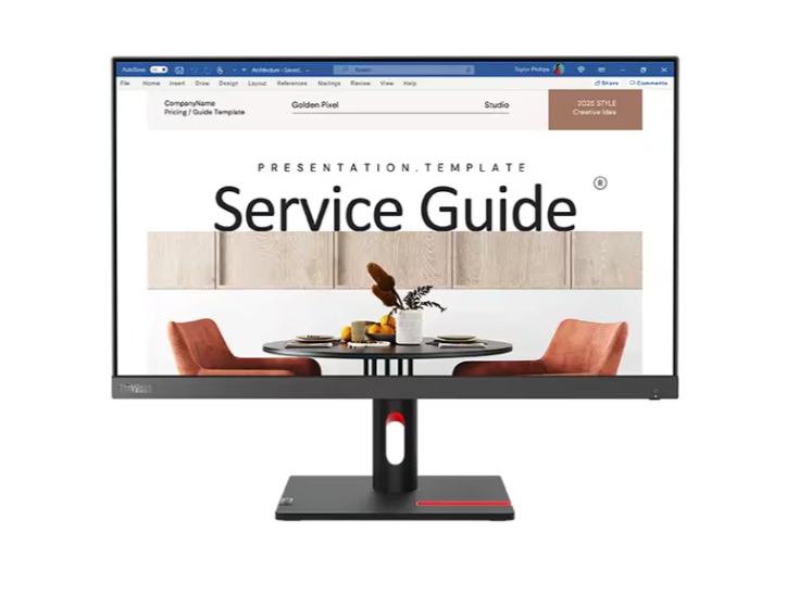 Lenovo ThinkVision S24i-30 24 inch FHD Monitor (IPS Panel, 100Hz, 4ms, HDMI, VGA, Phone Holder)