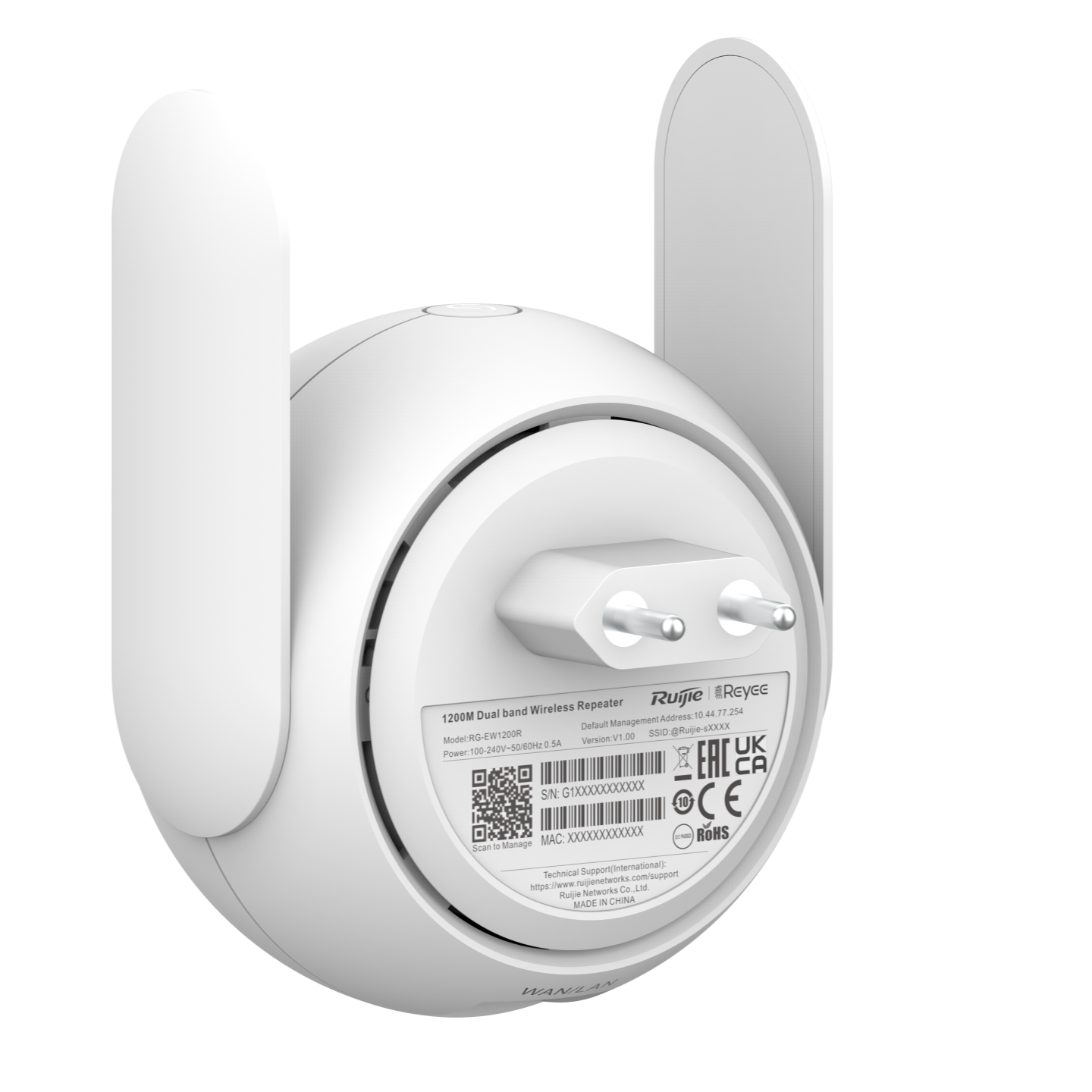 Ruijie Reyee 1200Mbps Dual-band Mesh Wi-Fi Extender