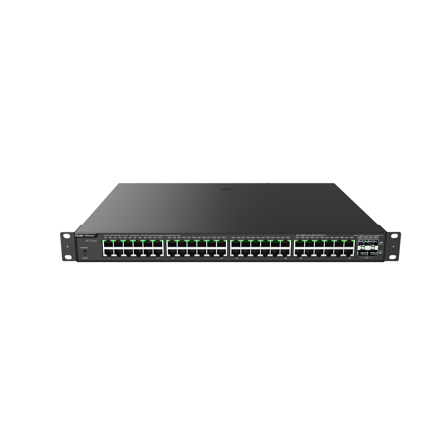 Ruijie Reyee RG-NBS3100-48GT4SFP-P 48-Port Gigabit Layer 2 Cloud Managed PoE+ Switch with 4 SFP (1G) Uplink Ports