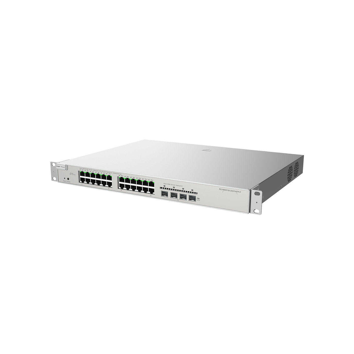 Ruijie-Reyee RG-NBS5200-24GT4XS-P 24-Port Gigabit Layer 3 Managed PoE Switch.