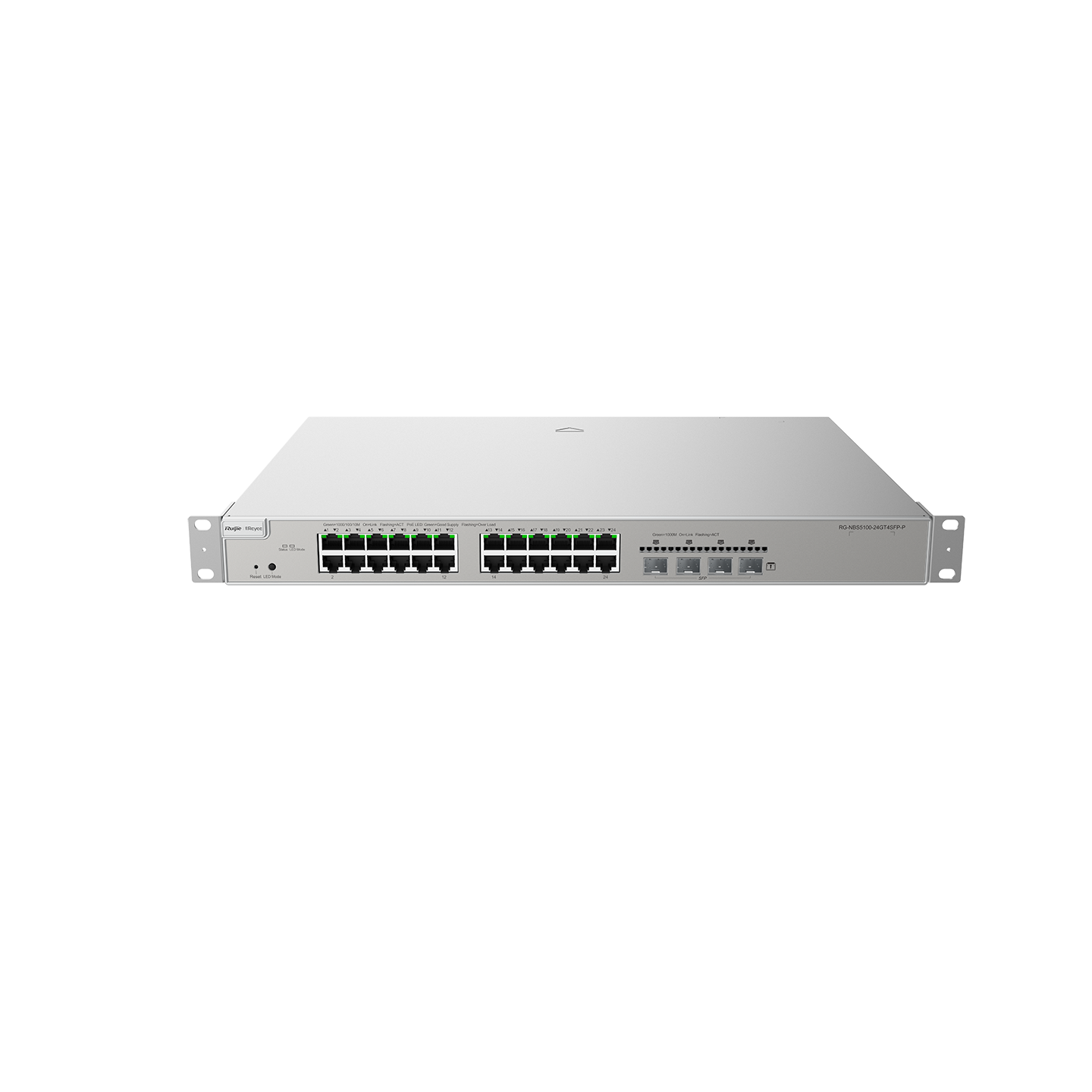 Ruijie-Reyee RG-NBS5200-24GT4XS-P 24-Port Gigabit Layer 3 Managed PoE Switch.