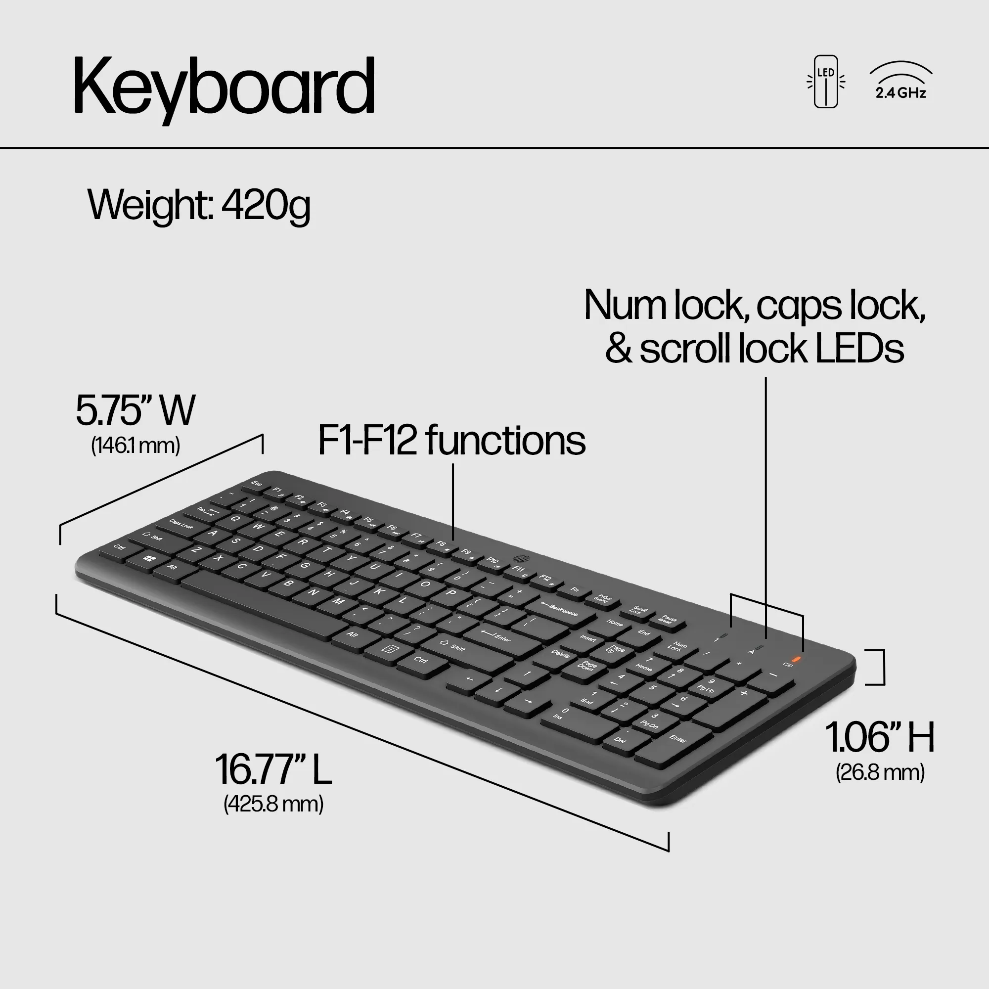 HP 330 Wireless Mouse and Keyboard Combo