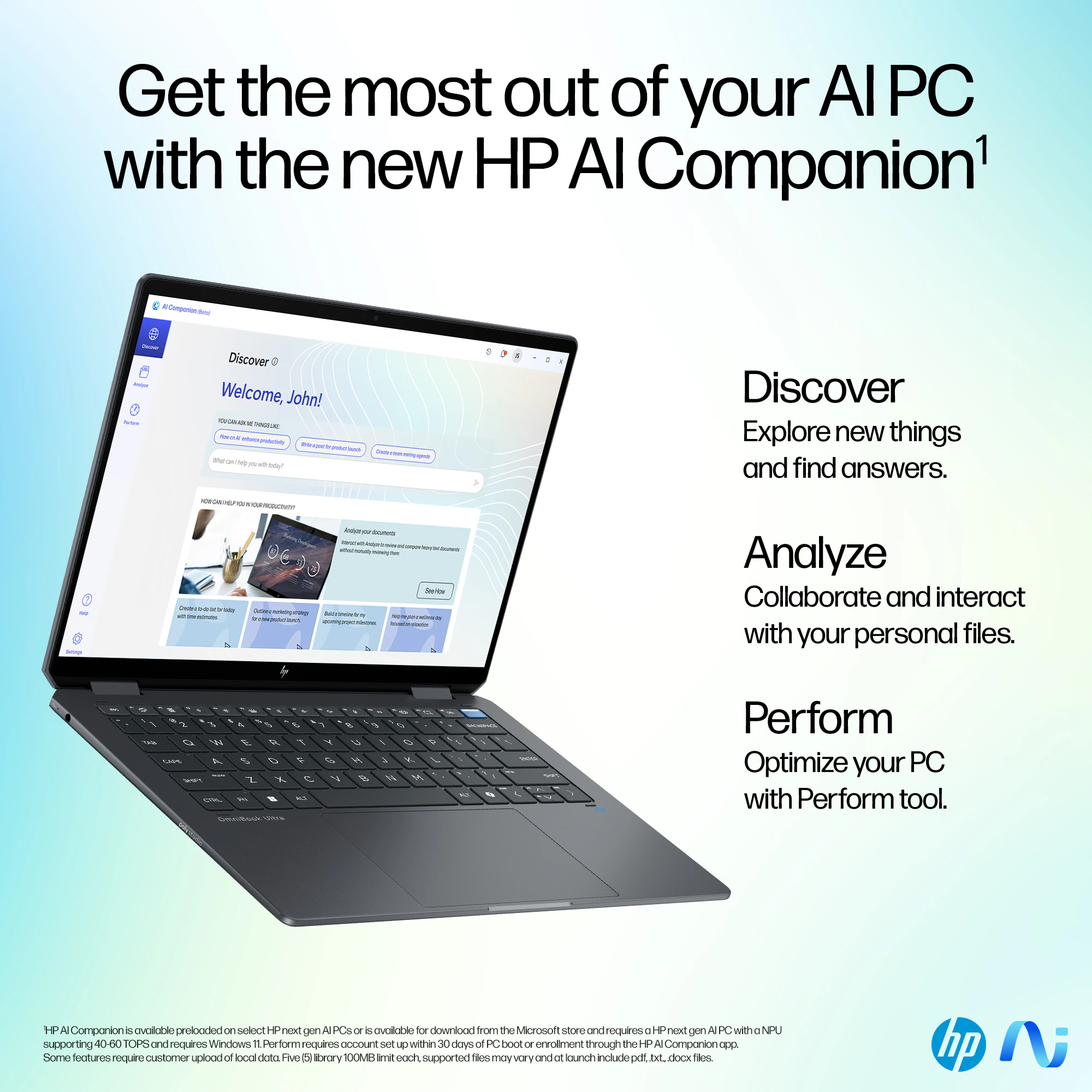 HP OmniBook Ultra Flip 14-inch 2-in-1  -  Intel Core Ultra 7