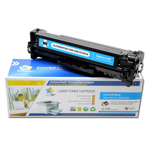HP 312A Cyan Toner (CS-CF381A) ColourSoft Compatible