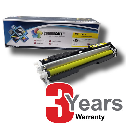 HP 126A Yellow Toner (CS-CE312A) ColourSoft Compatible