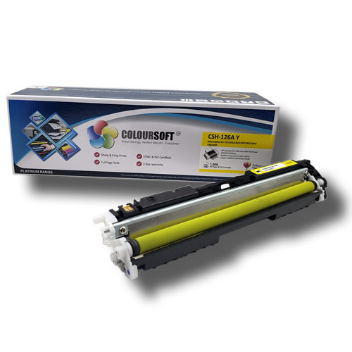HP 126A Yellow Toner (CS-CE312A) ColourSoft Compatible