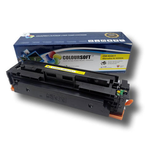 HP 415A Yellow Laser Toner Cartridge W2032A By ColourSoft