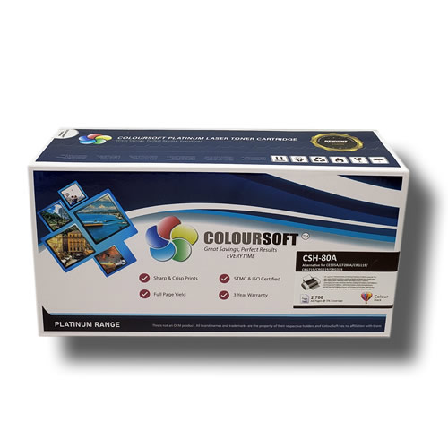 HP Toner 80A (CS-CF280A) ColourSoft Compatible