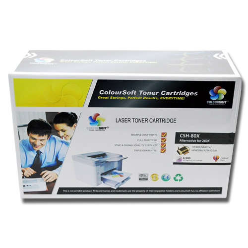 HP 80X Toner (CS-CF280X) ColourSoft Compatible
