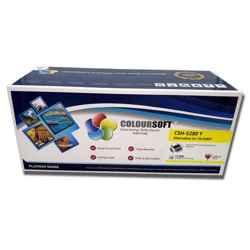 TK 5280Y Toner Cartridge Kyocera Yellow by ColourSoft ΓÇô 1T02TWANL0