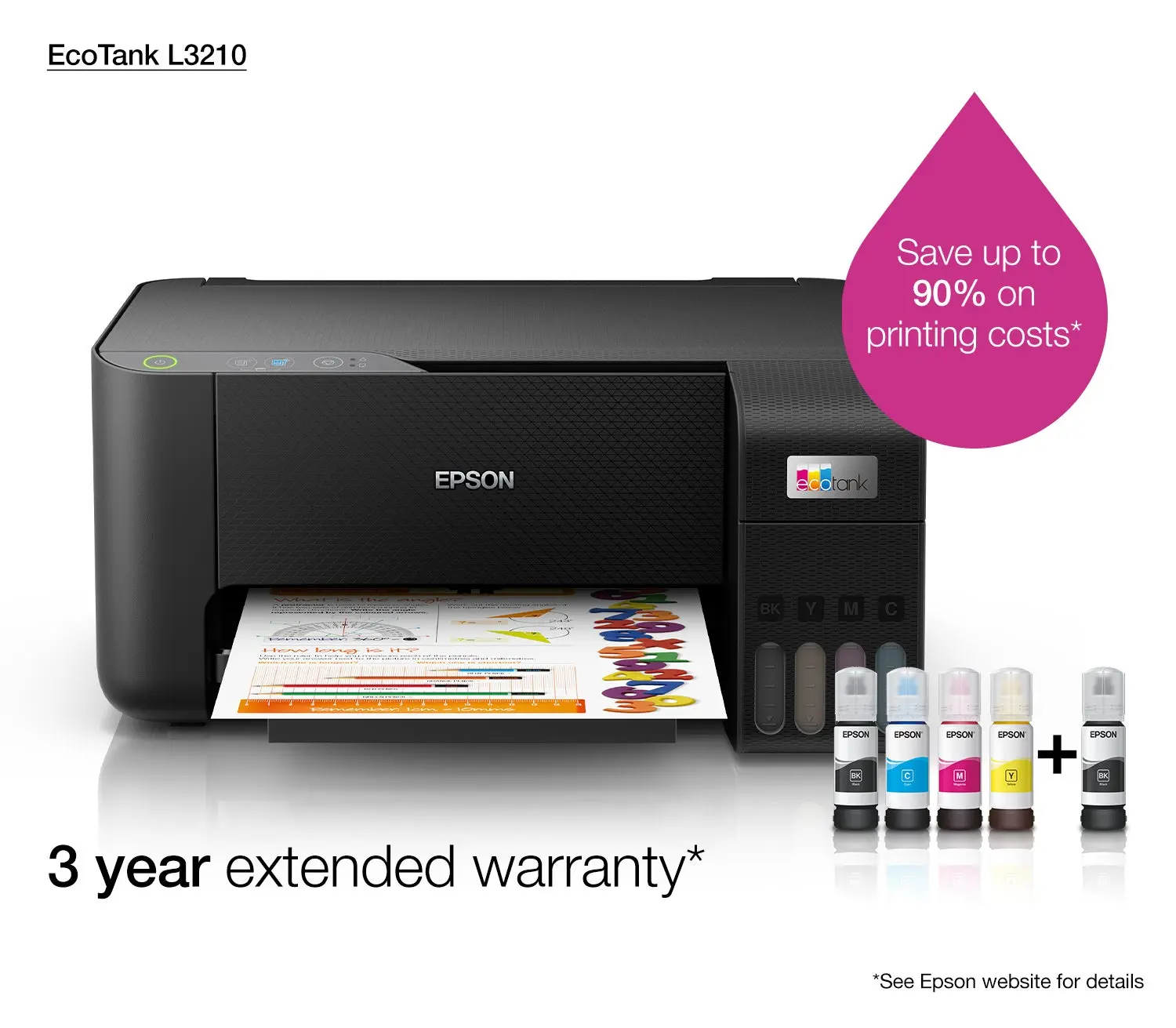 Epson EcoTank L3210 A4 All-in-One Ink Tank Printer