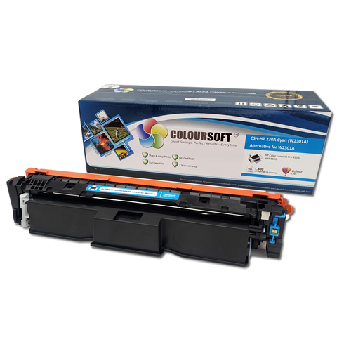 HP 230A Cyan ColourSoft LaserJet Toner Cartridge(W2301A)