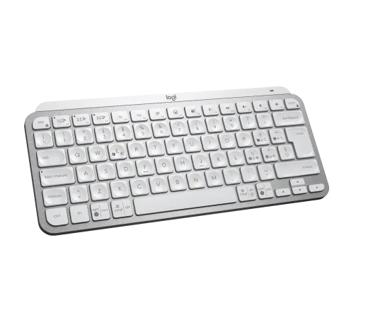 Logitech MX Keys Mini Minimalist Wireless Illuminated Keyboard - Pale Gray