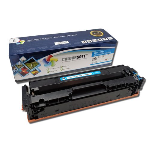HP 222A (W2221A) Cyan ColourSoft Compatible LaserJet Toner Cartridge