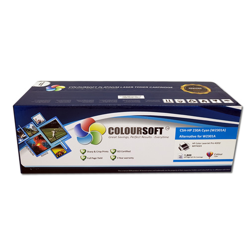 HP 230A Cyan ColourSoft LaserJet Toner Cartridge(W2301A)